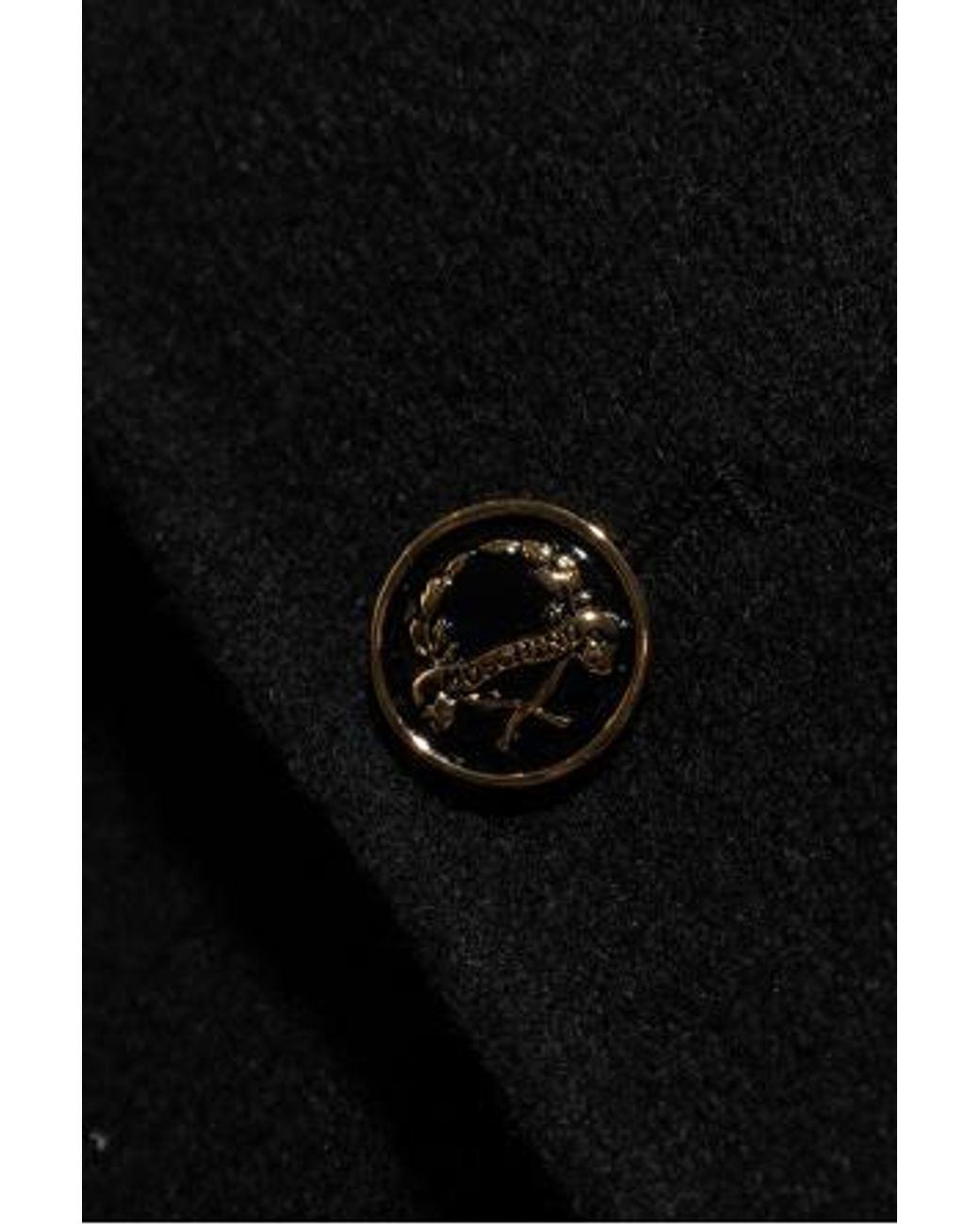 Moschino Black Long-Sleeved Coat for men