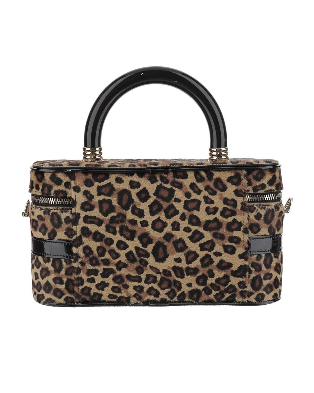 Roger Vivier Black Leopard-Printed Bag