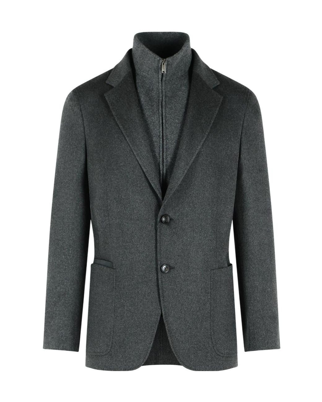 Zegna Black Long-Sleeve Blazer for men