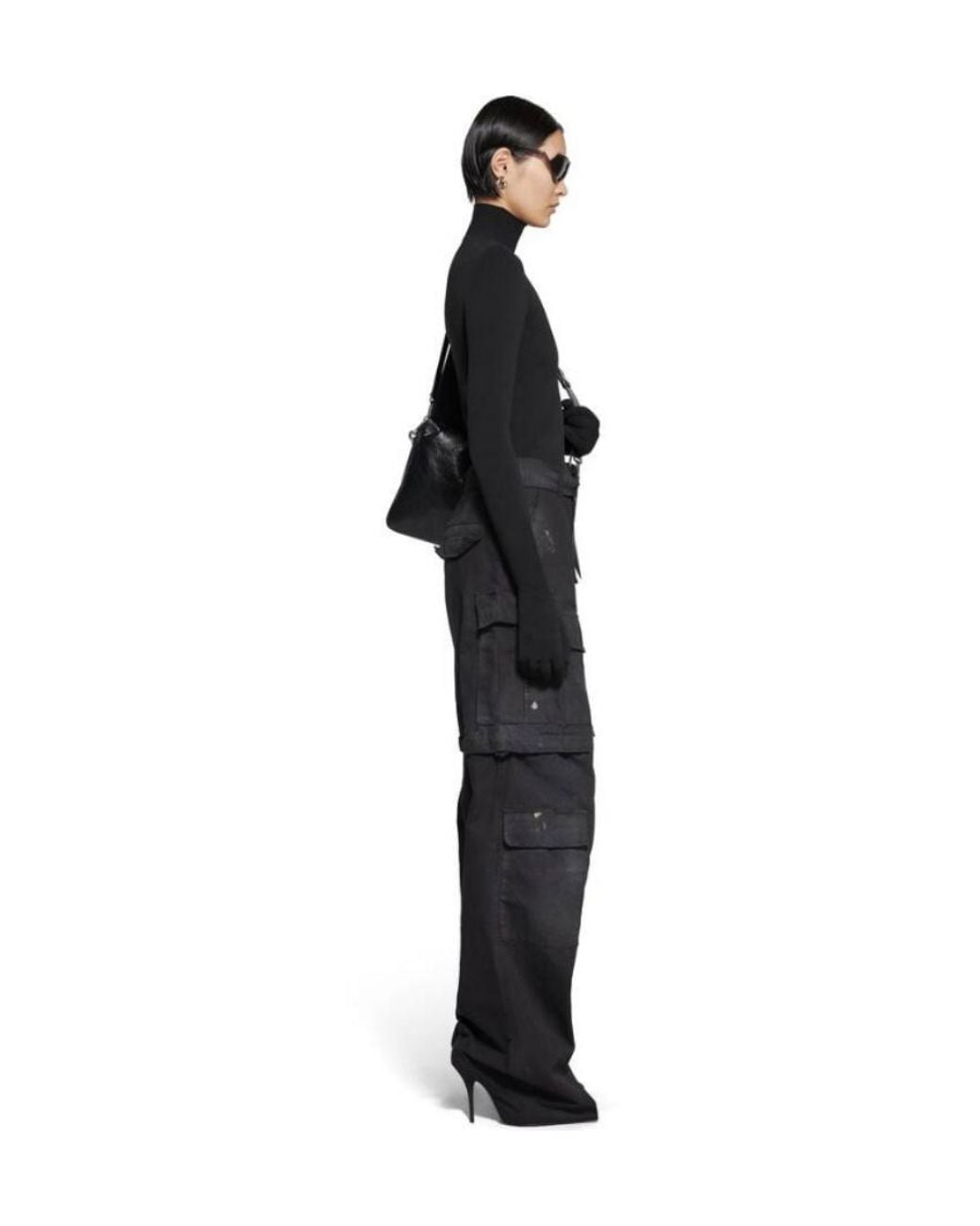 Balenciaga Black Knife Cargo Pantashoes