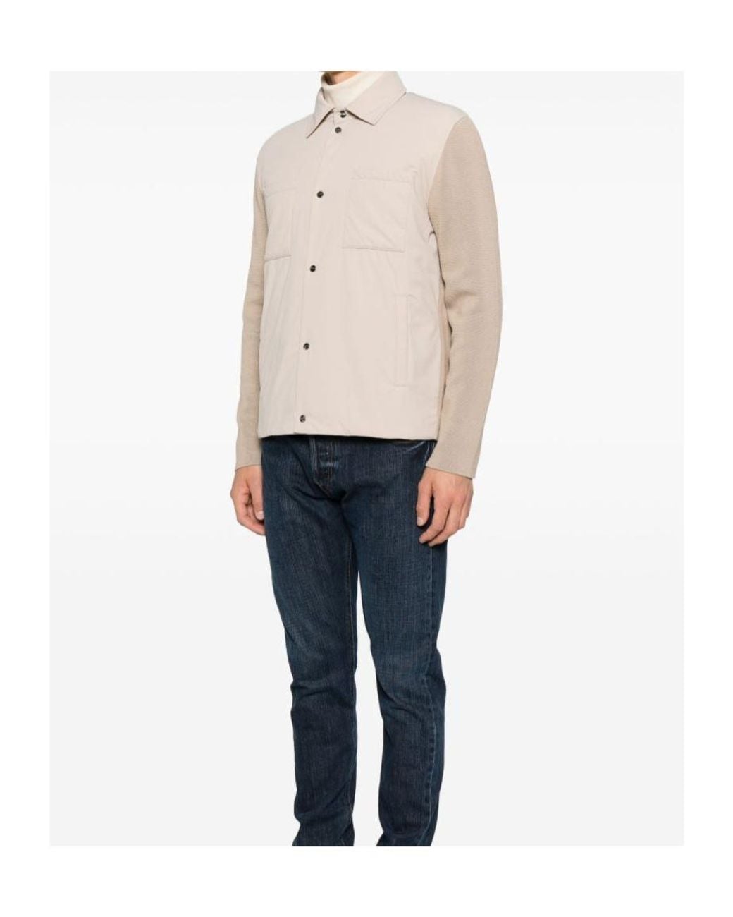 Herno Natural Pocket Panelled Jacket for men