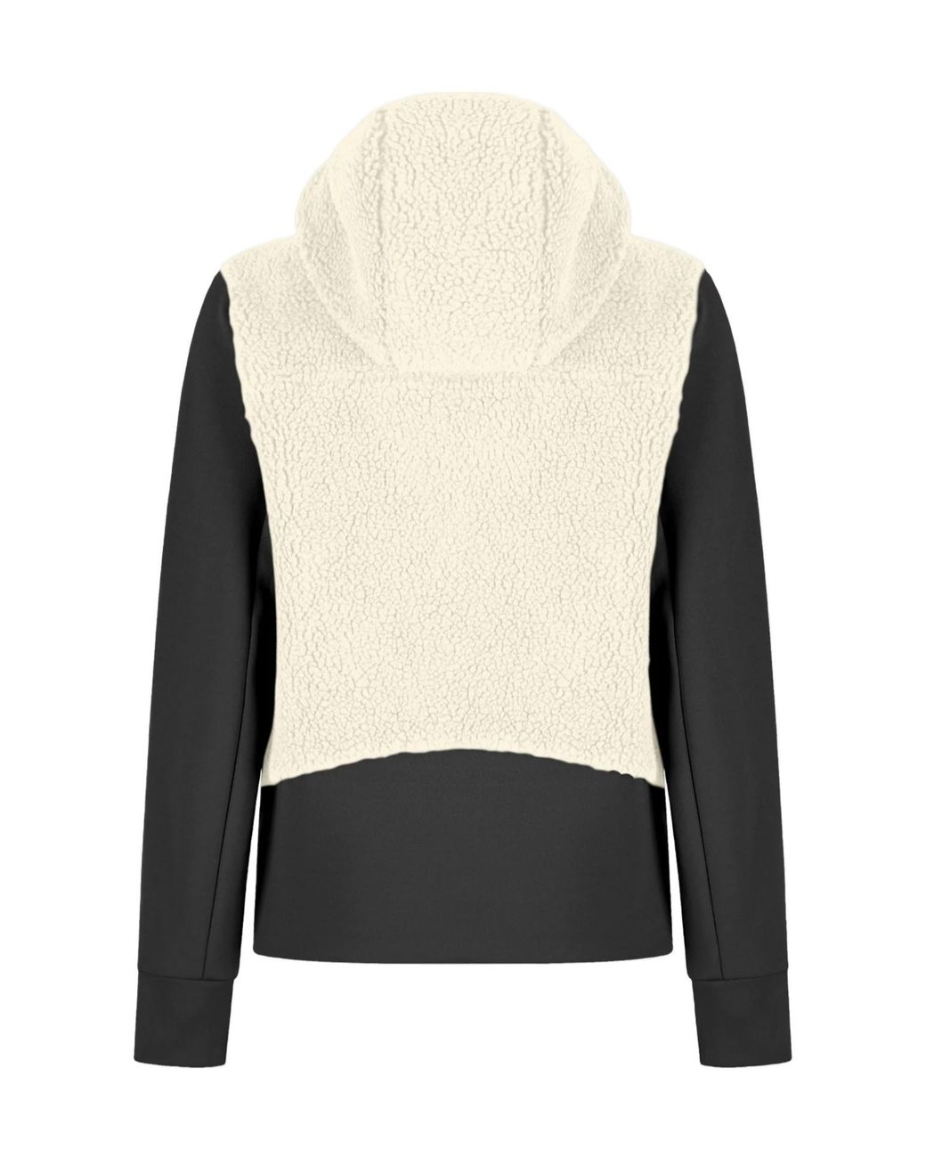 Montura Black Faux-Fleece Panelled Jacket