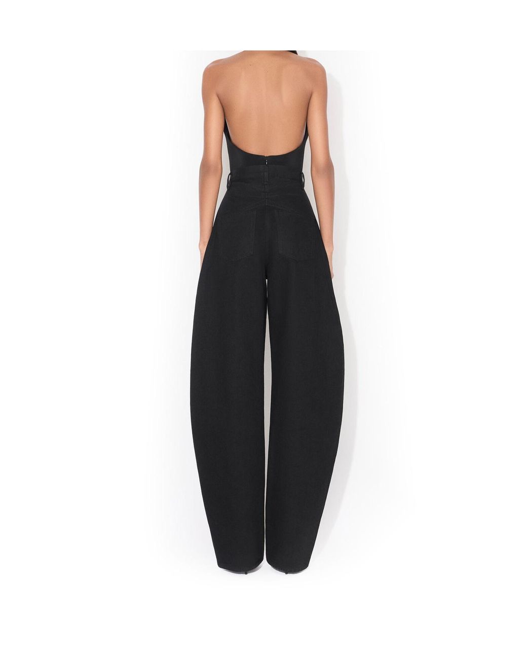 Alaïa Black Alaïa Curved Soft Jersey Bodysuit