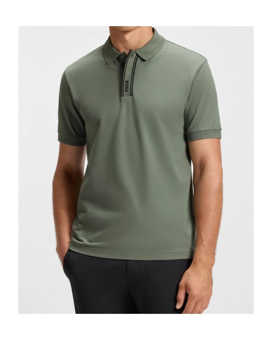 Boss Green Boss Logo Trim Polo Shirt for men