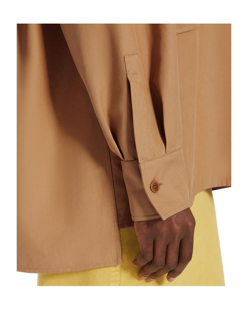 Max Mara Natural V-Neck Long-Sleeved Top