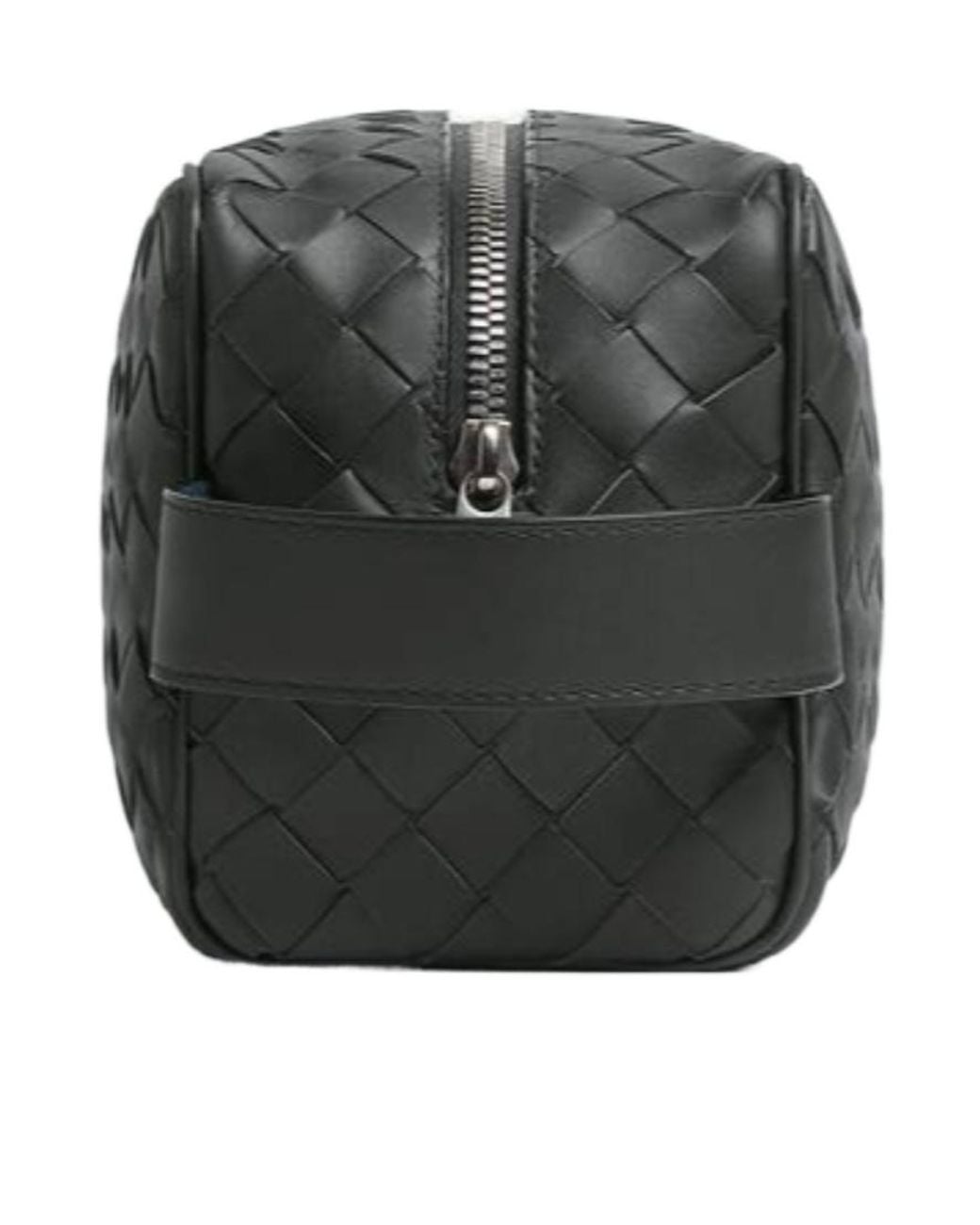 Bottega Veneta Black Intrecciato Travel Pouch for men