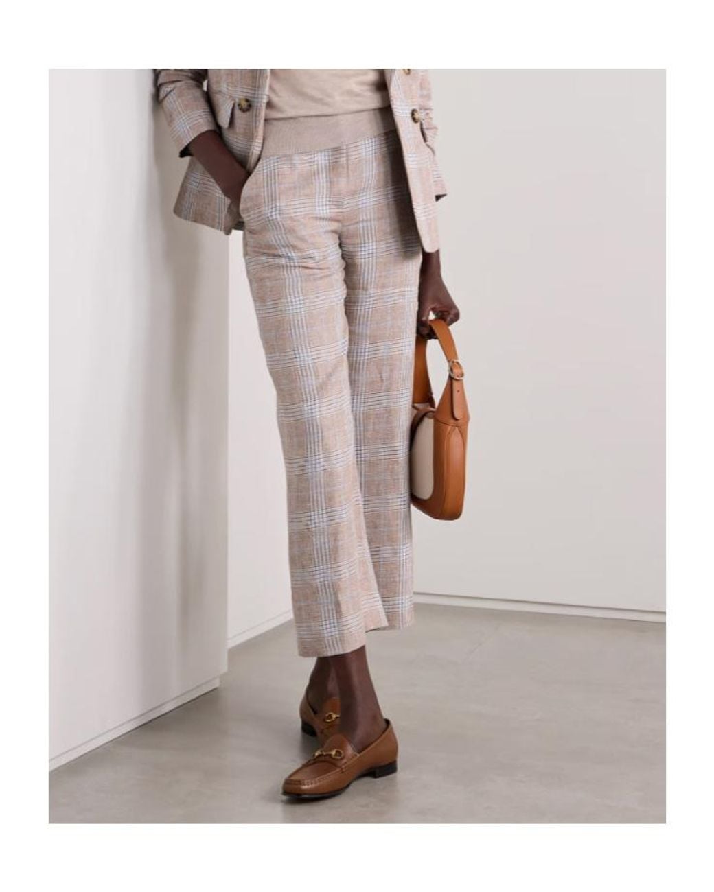 Veronica Beard Gray Wide-Leg Casual Pants