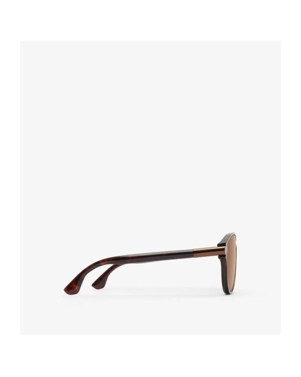 Burberry Brown Tubular Pilot-Frame Sunglasses for men