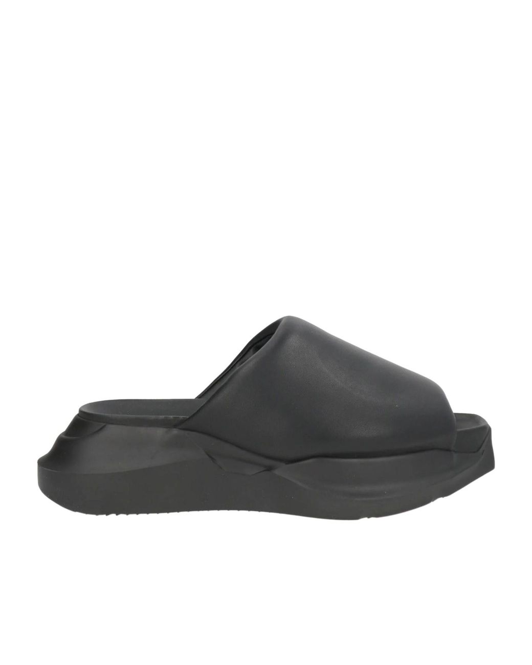 Rick Owens Black Square Toe Sandals