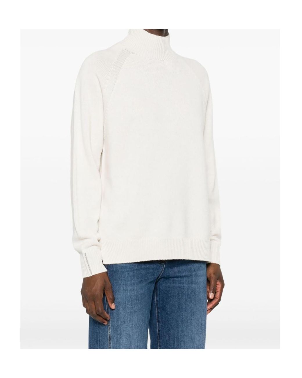 Peserico White Monili Chain-Detail Jumper