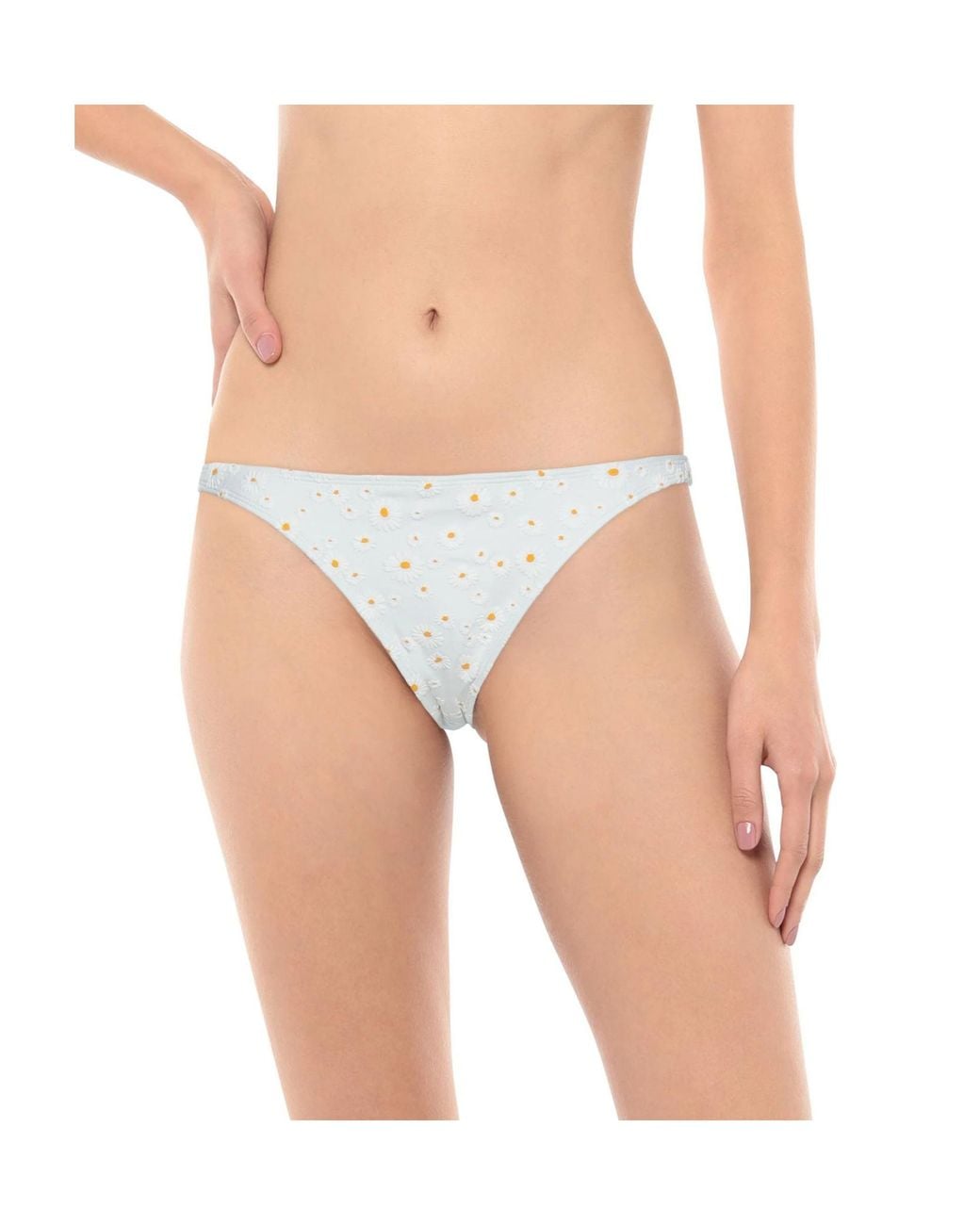 Tory Burch White Floral Print Bikini Bottoms