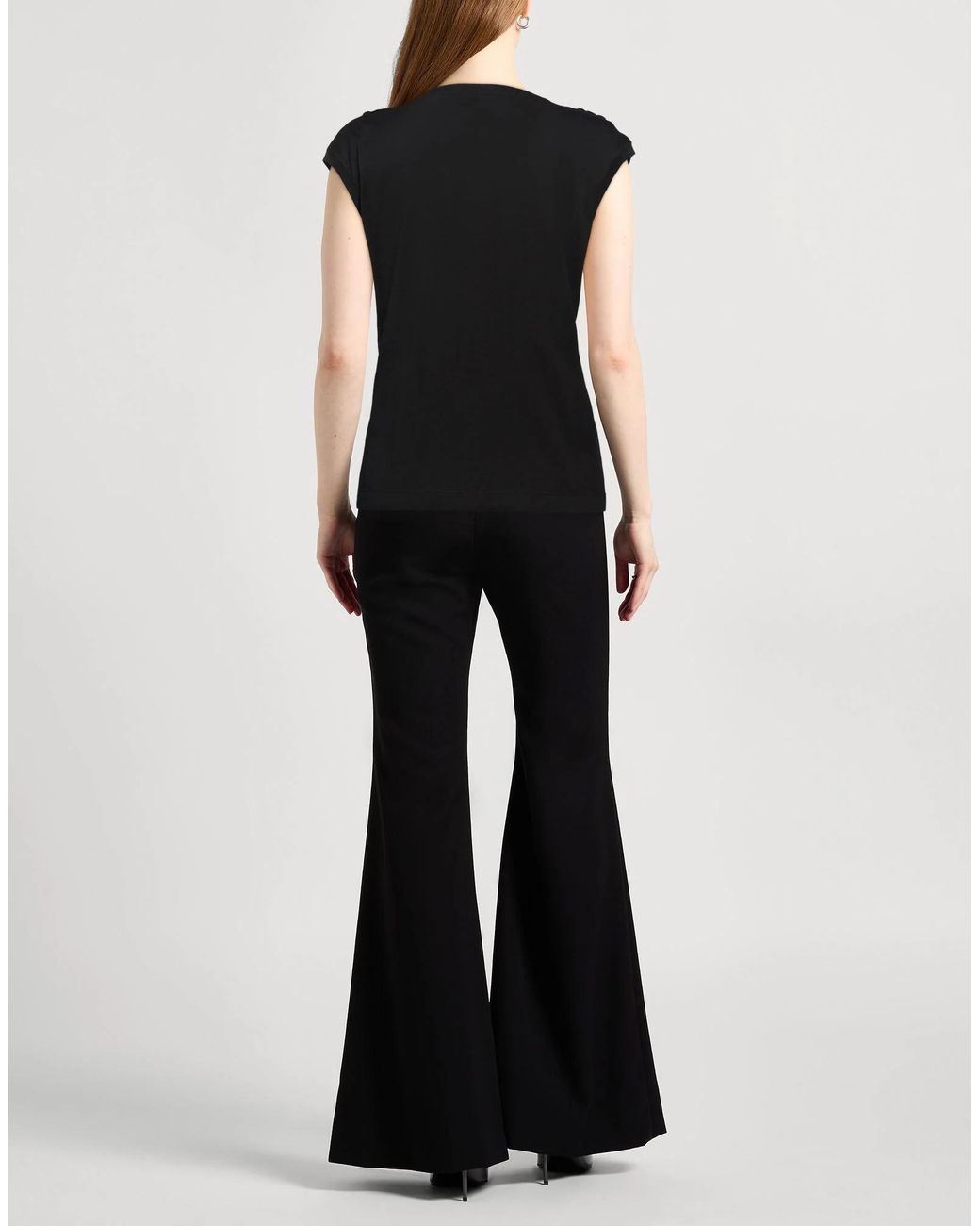 Dolce & Gabbana Black Sleeveless Solid-Color T-Shirt