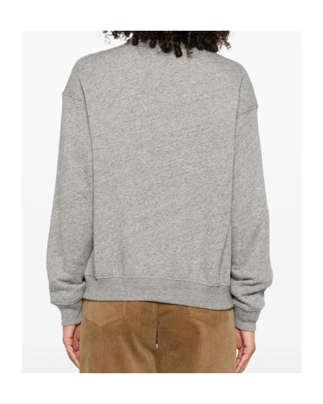 Polo Ralph Lauren Gray Logo-Embroidered Long-Sleeved Polo Shirt