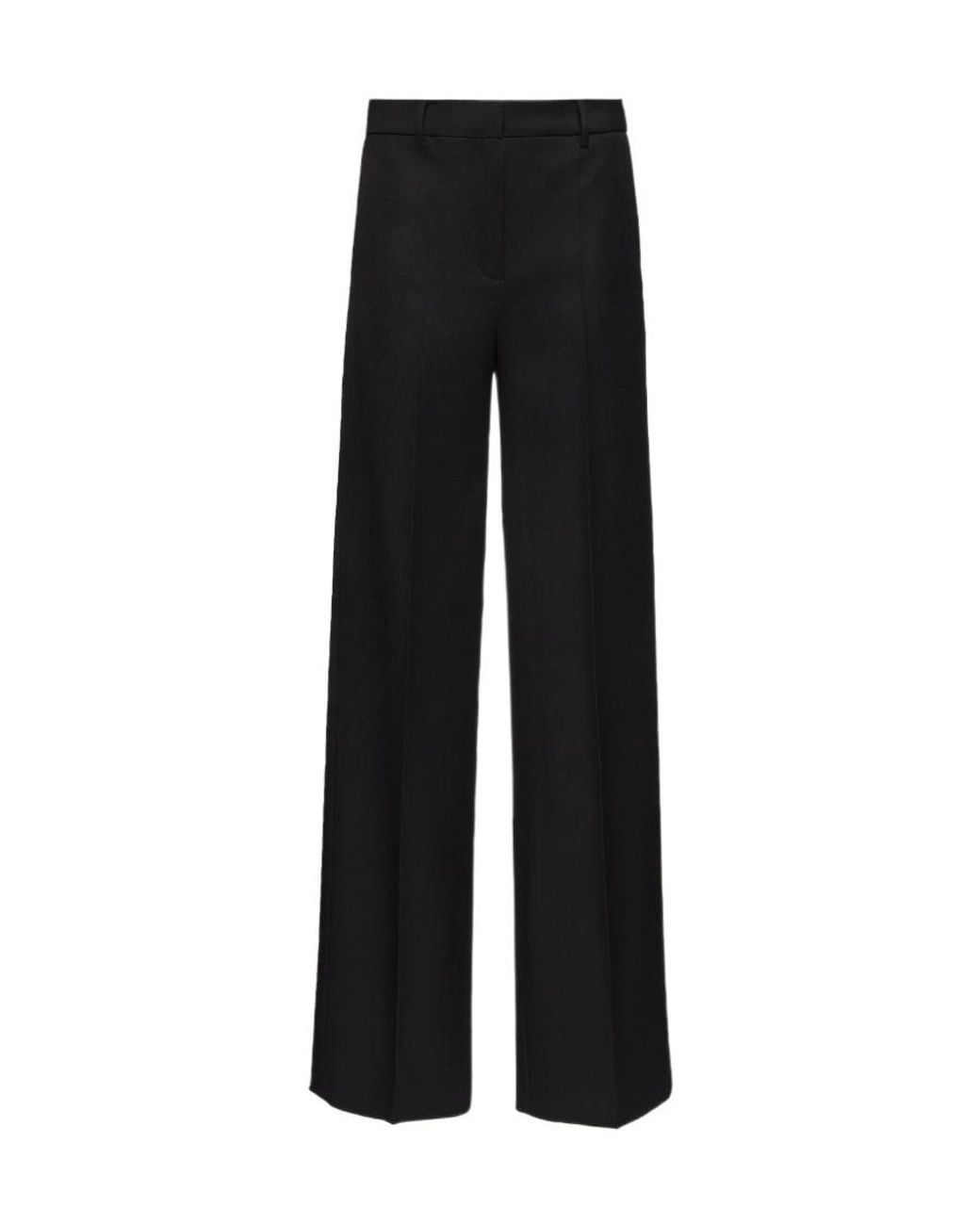 Magda Butrym Black Belt-Loop Casual Pants