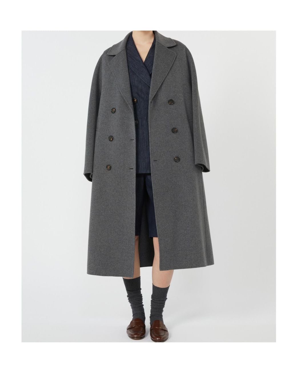 Max Mara Gray 'S Paul Double-Breasted Belted Coat