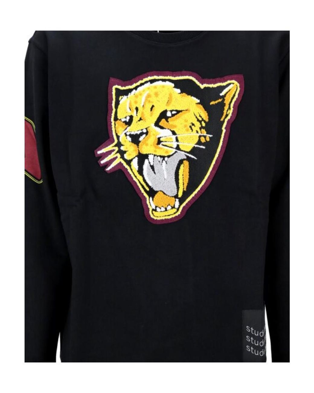 Givenchy Blue Tiger Head Knitted Sweater for men