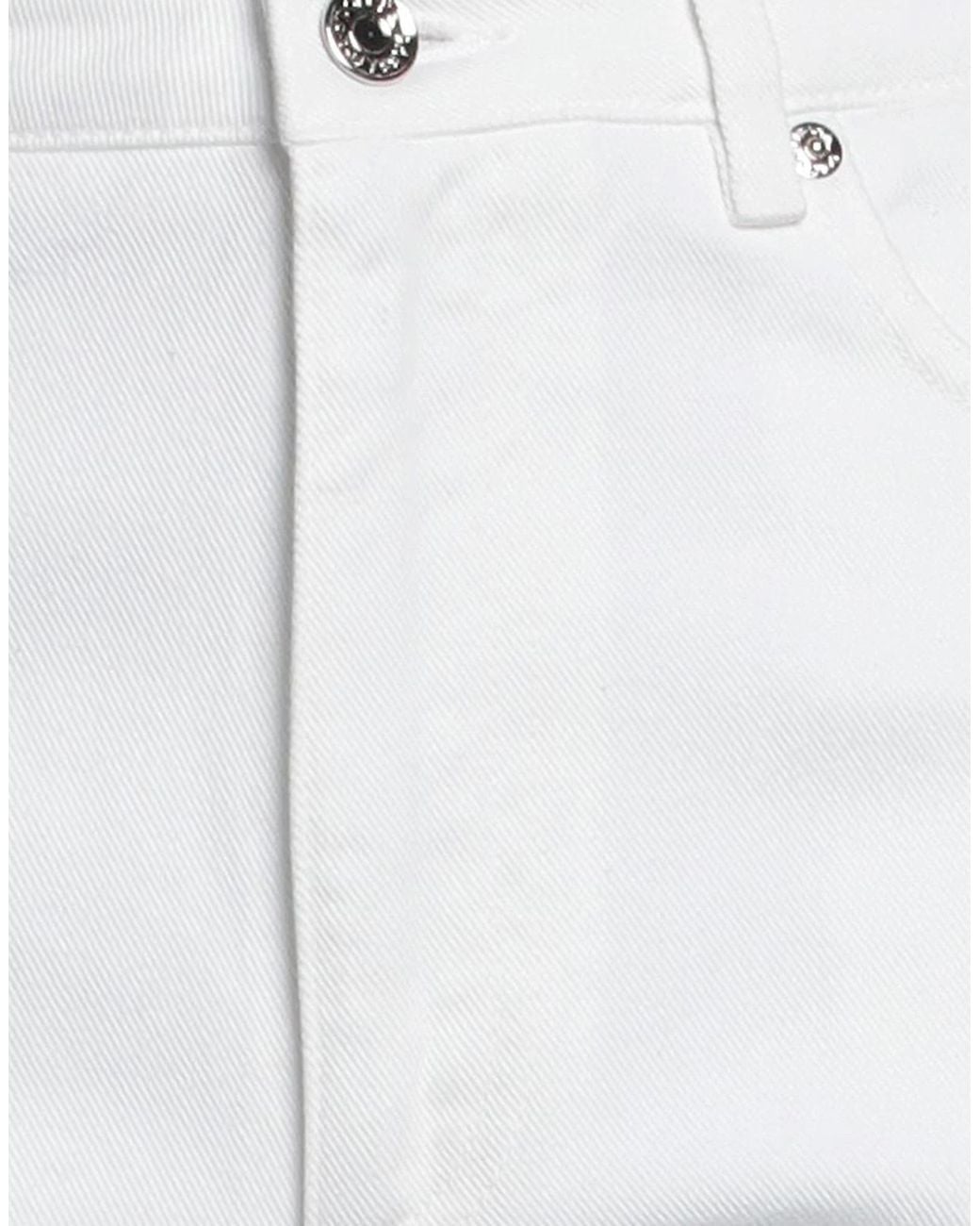 Dolce & Gabbana White Solid Color Bootcut Jeans