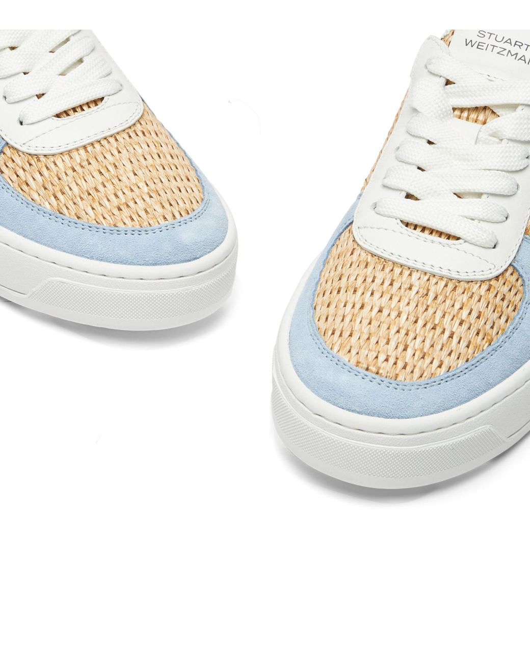 Stuart Weitzman White Sw Courtside Logo Sneakers