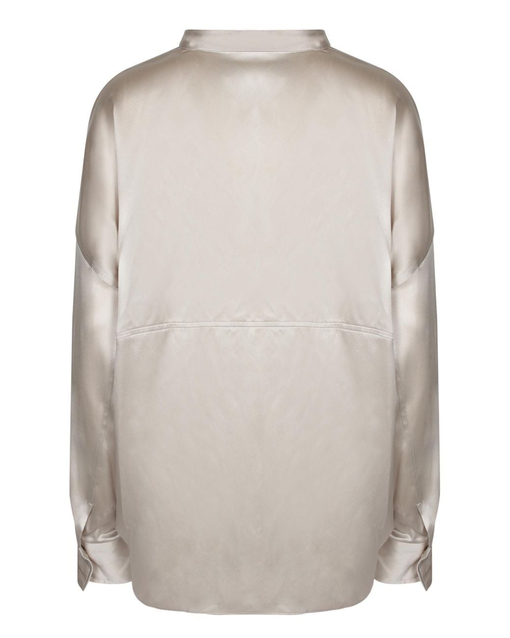 Brunello Cucinelli Gray Long Sleeve Blouse