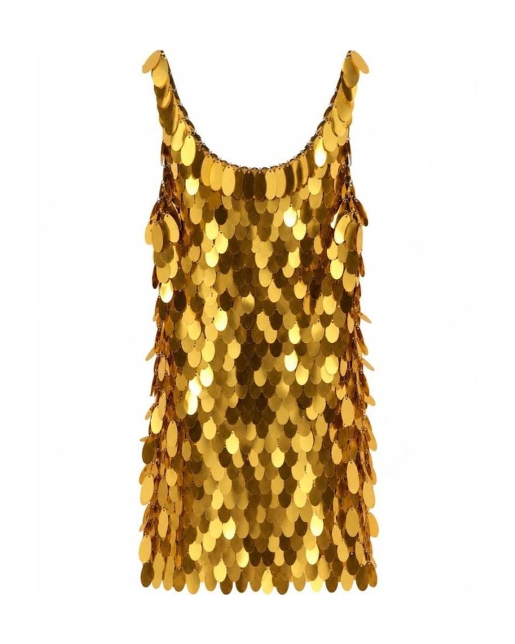 Rabanne Metallic Sequined Dress