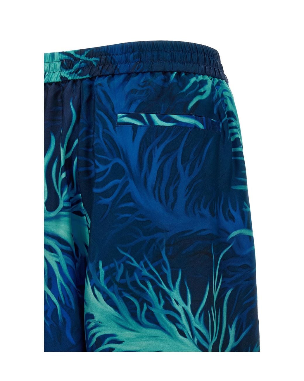 F.R.S For Restless Sleepers Blue F.R. For Restless Sleepers Coral Print Wide-Leg Pants