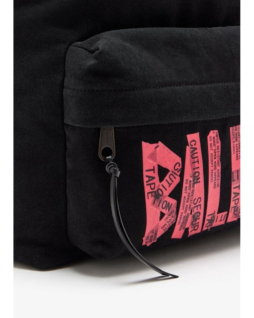 Balenciaga Black Tape Type Explorer Backpack for men