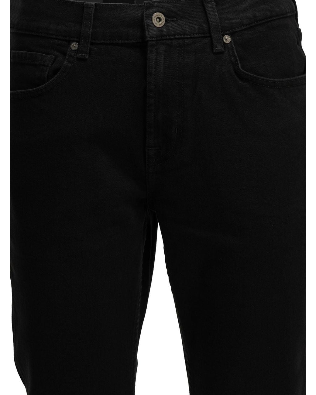 7 For All Mankind Black Slim Fit Jeans for men
