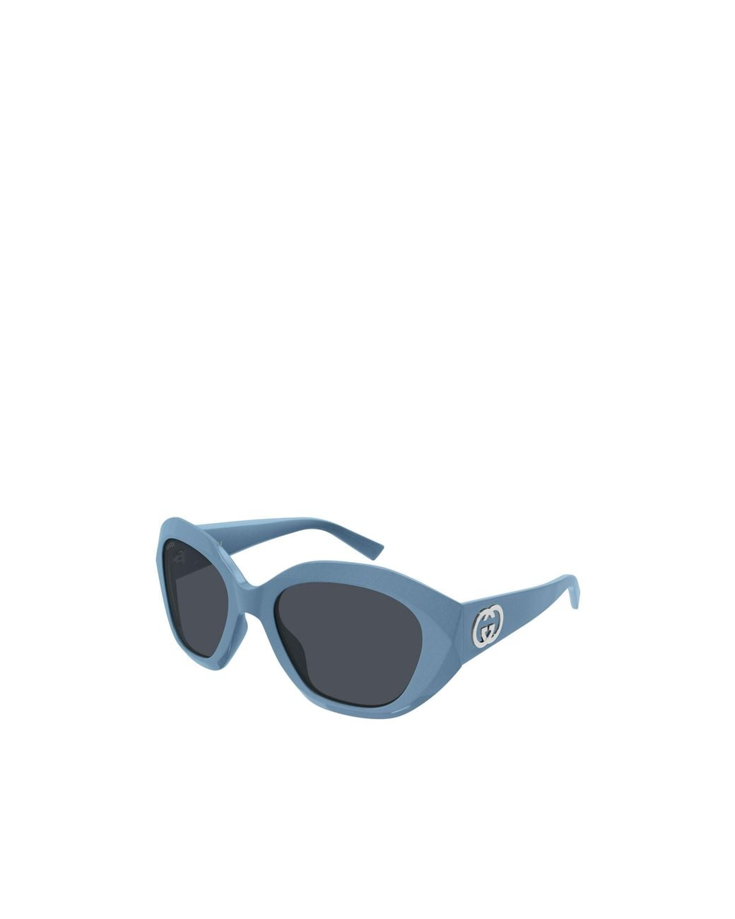 Gucci Blue Geometric Sunglasses