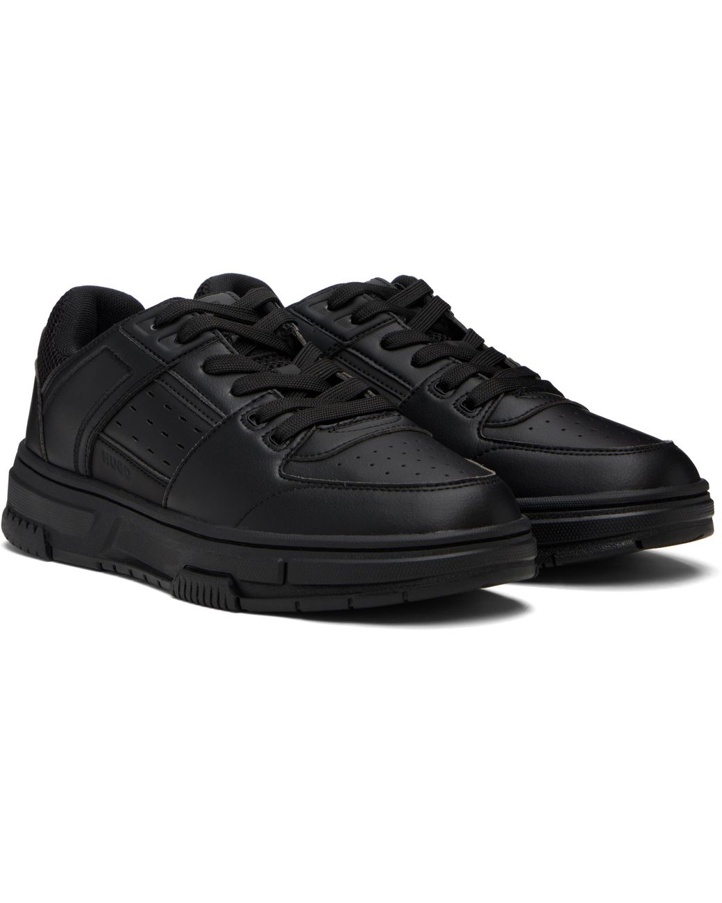Boss Black Hugo Mesh Panel Low-Top Sneakers for men