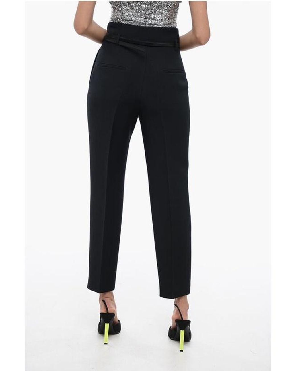 Dior Black Wool Casual Pants