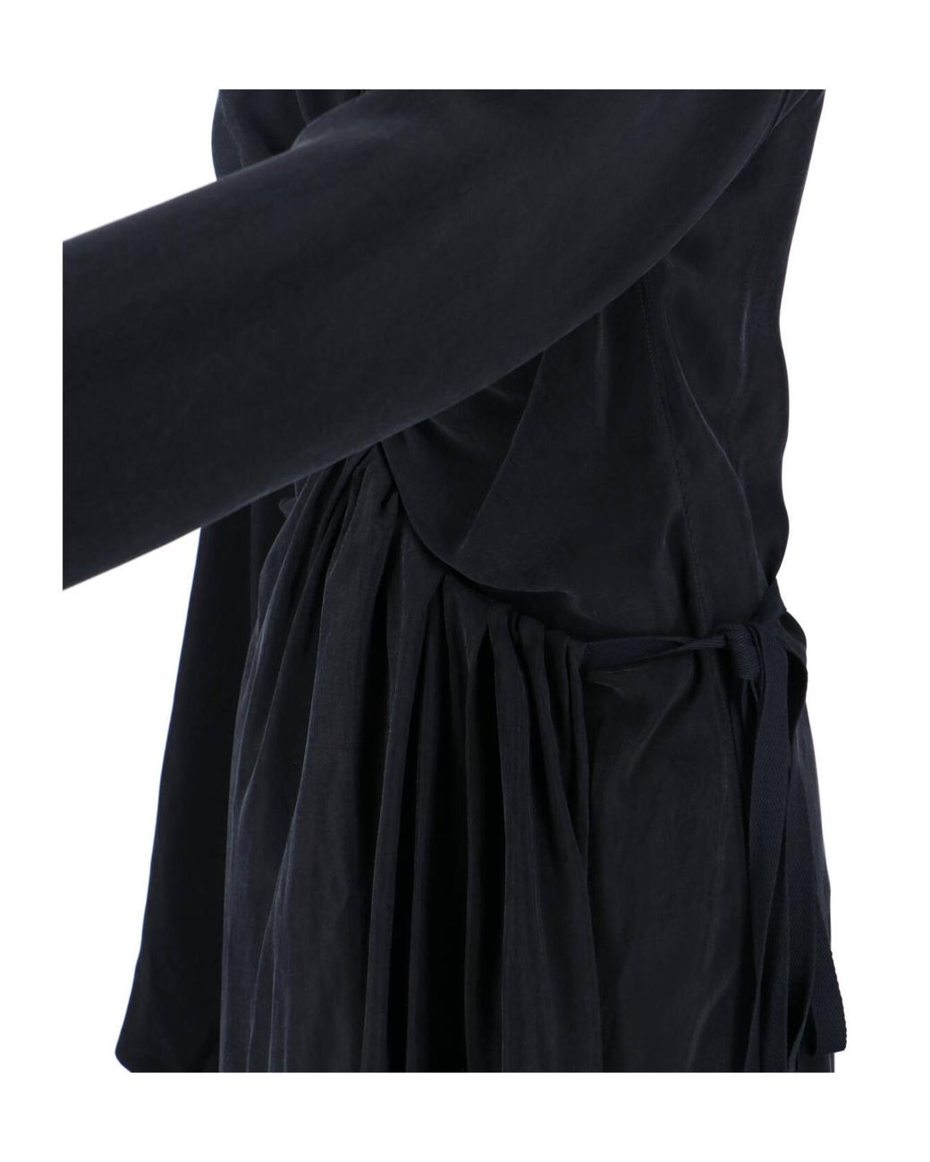 Maison Margiela Black Knot Detail Shirt Dress