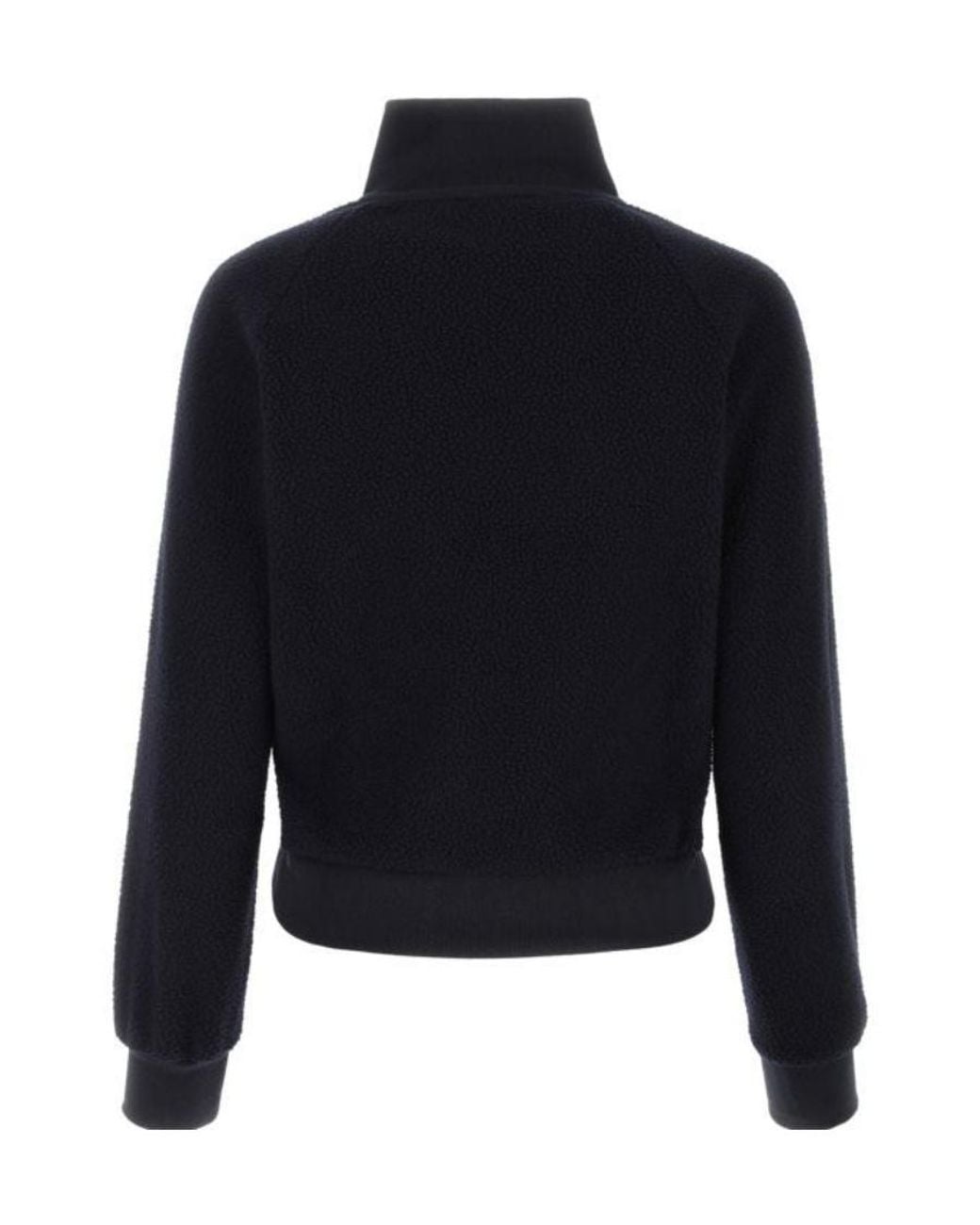 Sporty & Rich Blue Half-Zip Fleece Sweatshirt