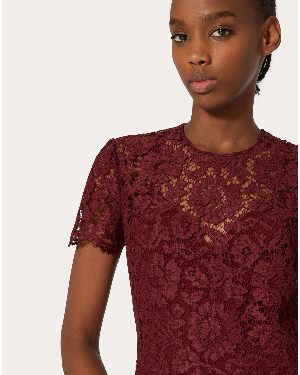 Valentino Red Lace Dress