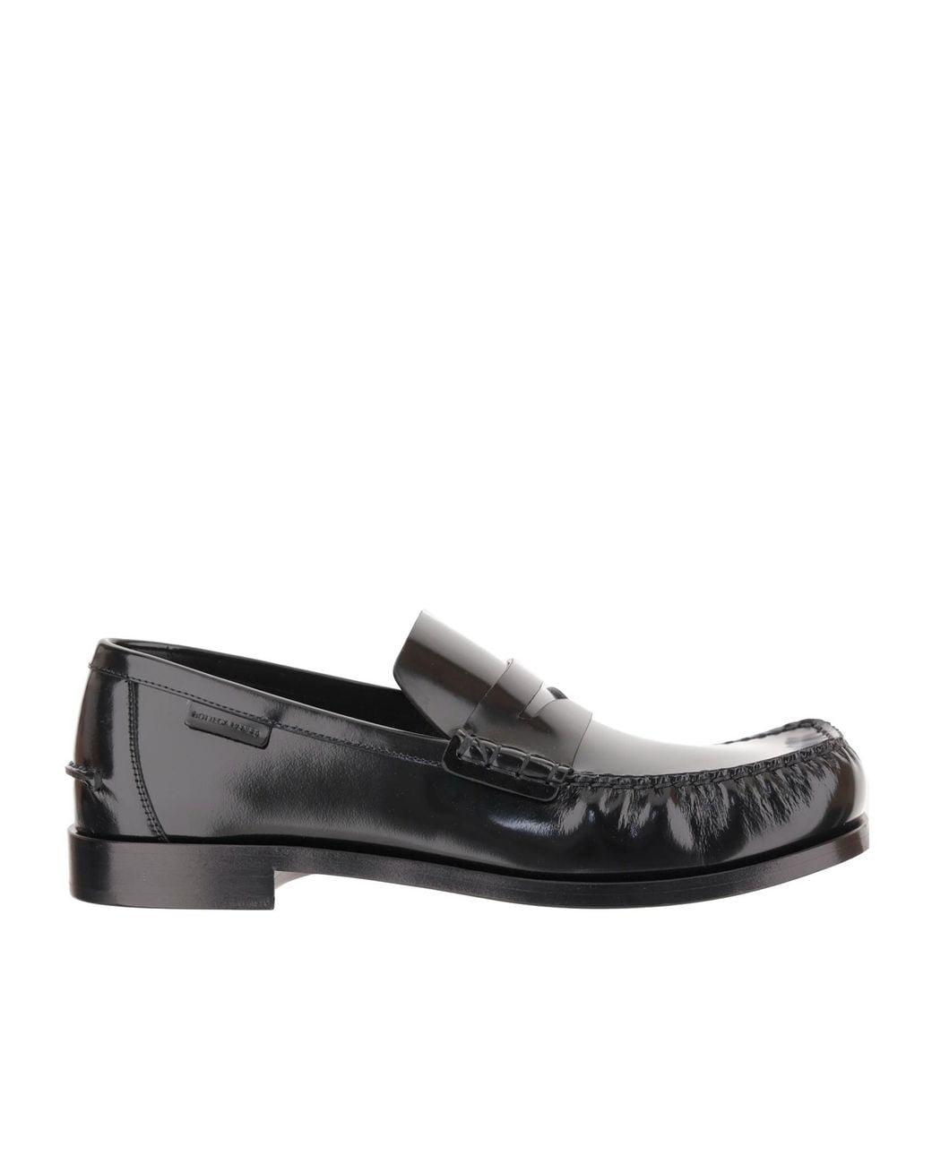 Bottega Veneta Black Leather Truman Loafers for men