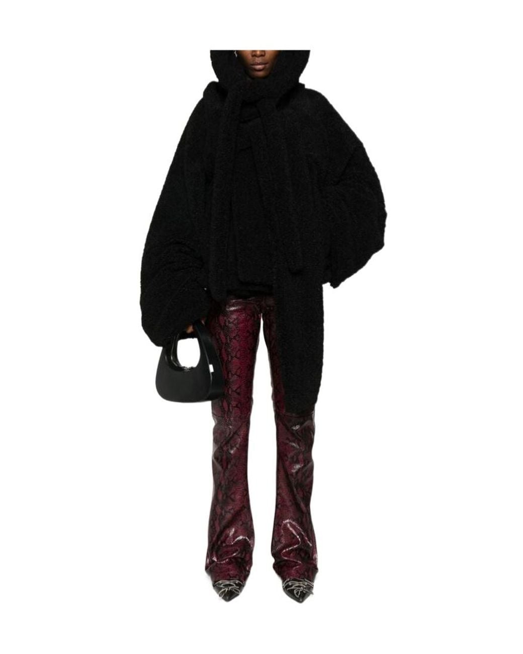 OTTOLINGER Black Hooded Short Coat