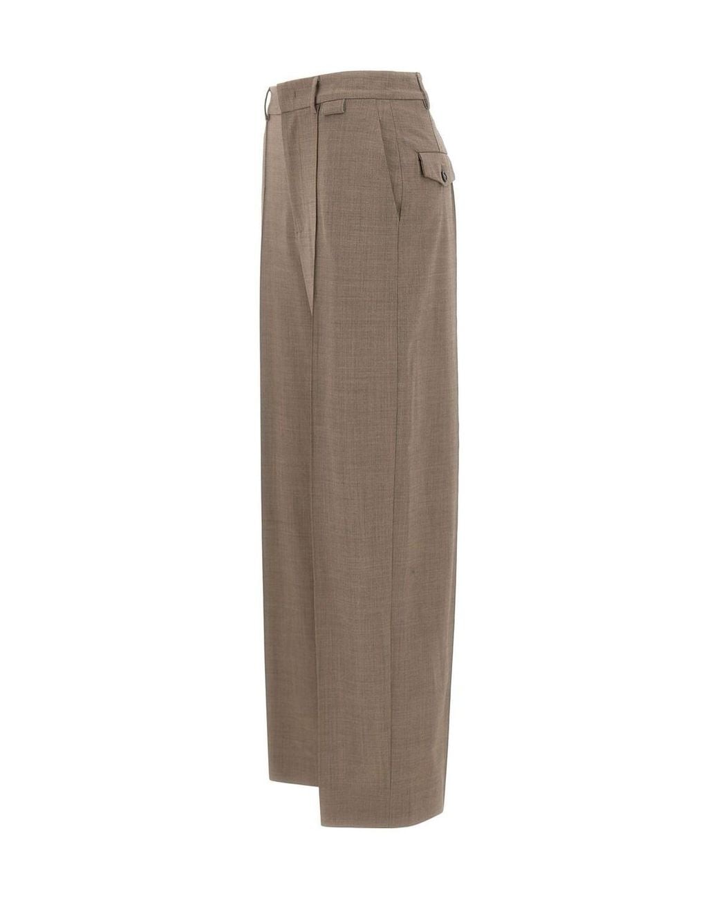 Fabiana Filippi Gray Wide-Leg Tailored Pants