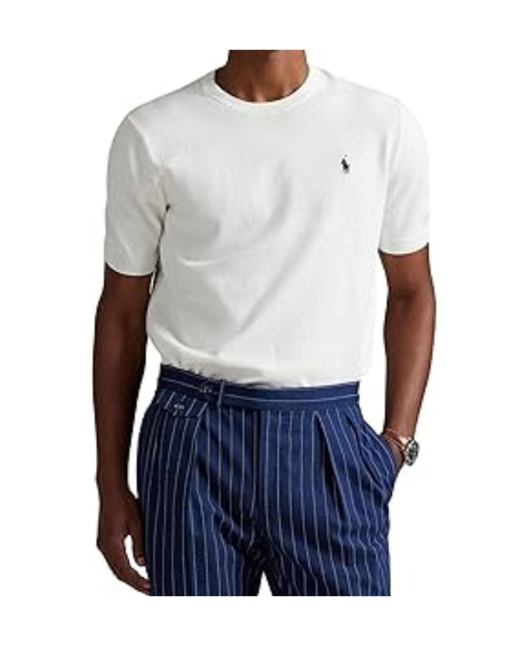 Polo Ralph Lauren White Short Sleeved Crewneck T-Shirt for men