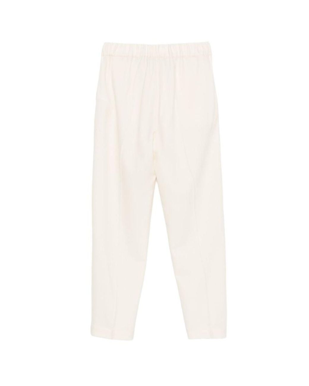 Semicouture White Drawstring Casual Pants