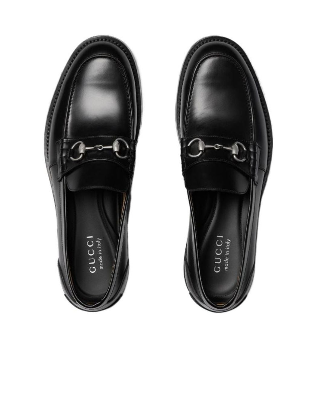 Gucci Black Elegant Low-Cut Loafer With Horsebit for men