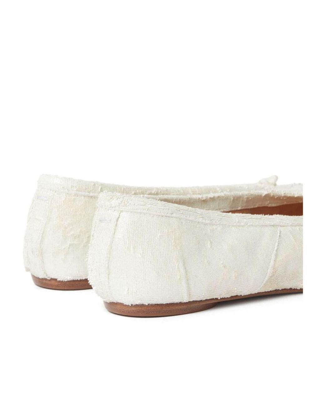 Maison Margiela White Split-Toe Flat Shoes