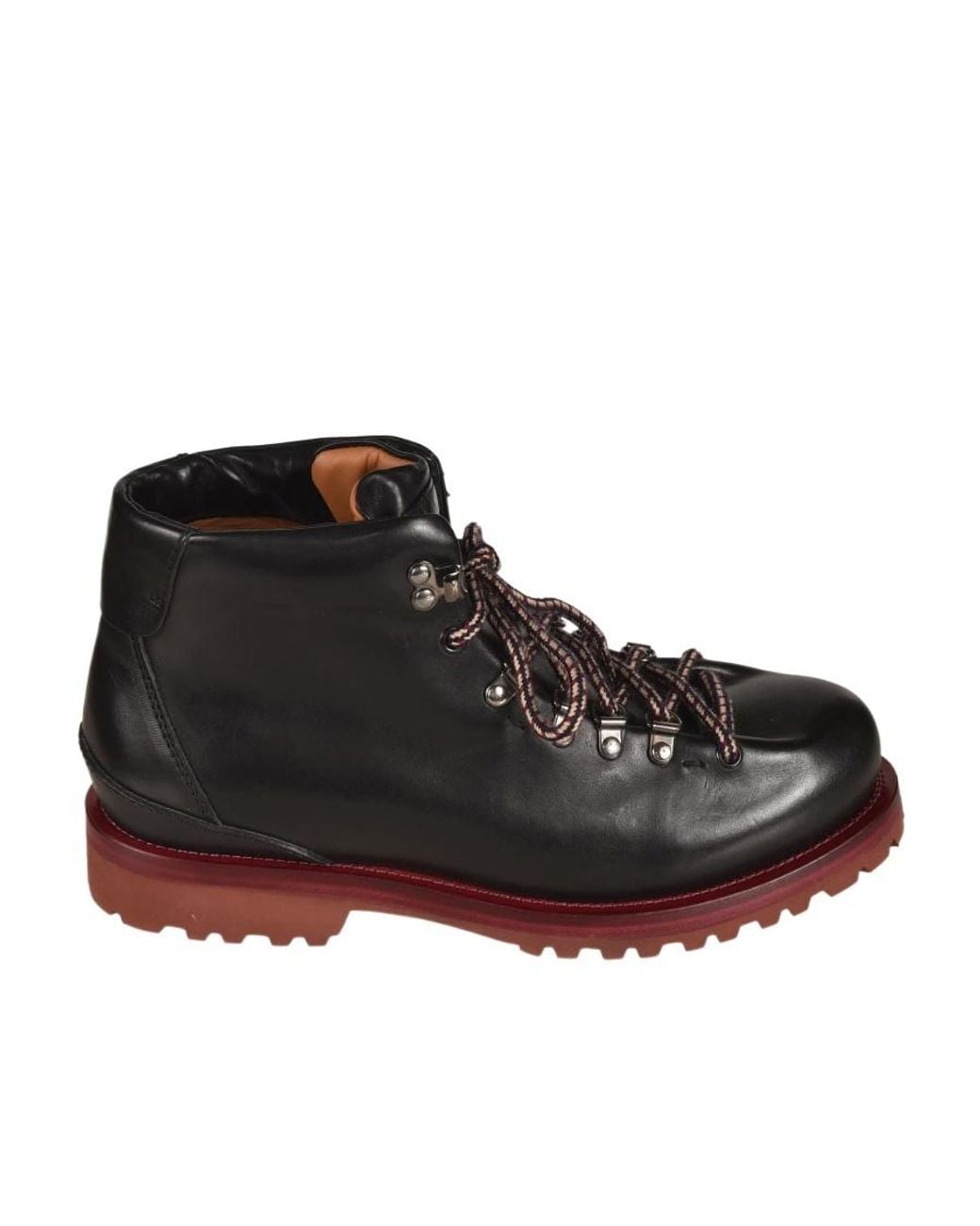 Buttero Black Logo Lacing Boots for men