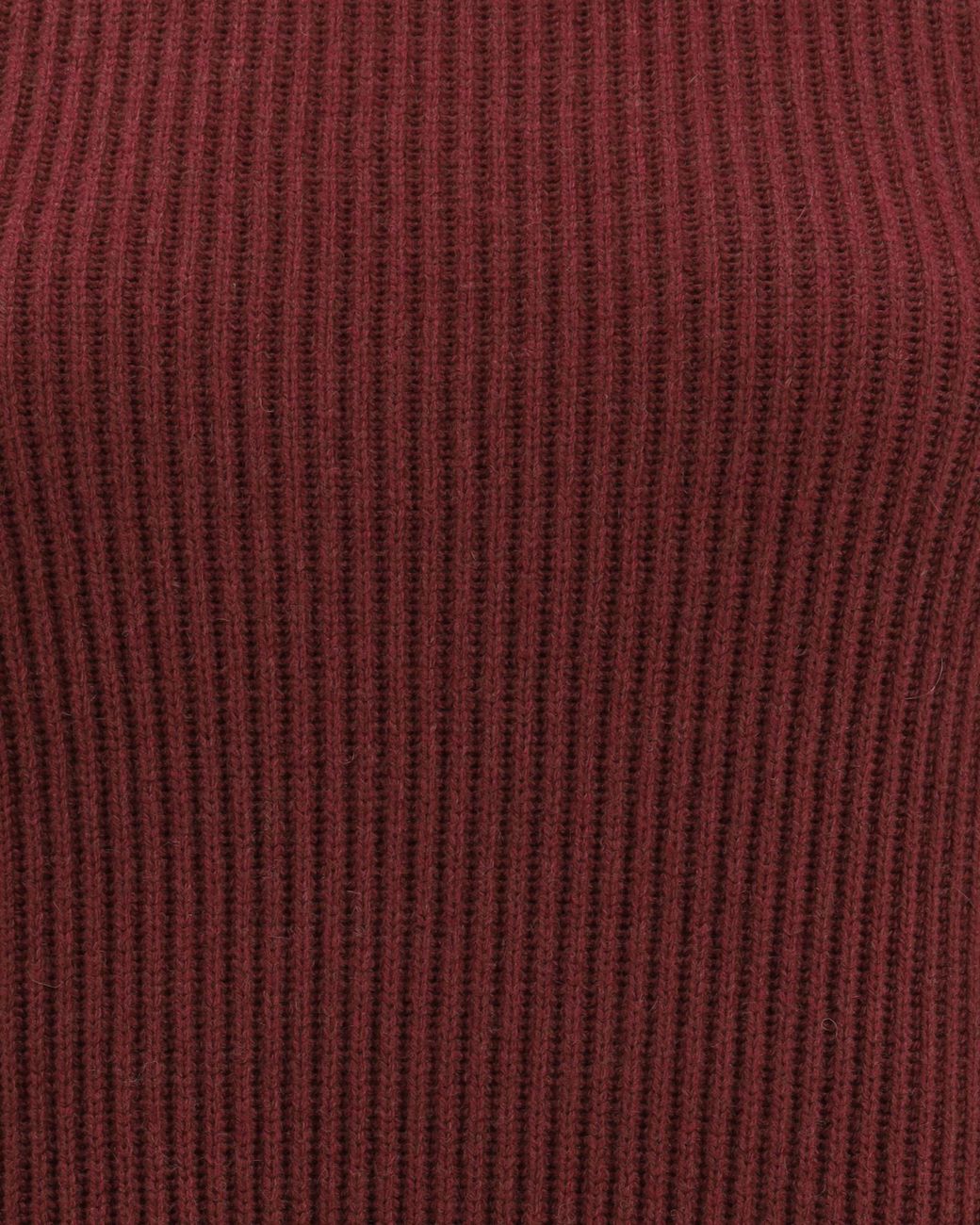 Brunello Cucinelli Red Ribbed Turtleneck Mini Dress