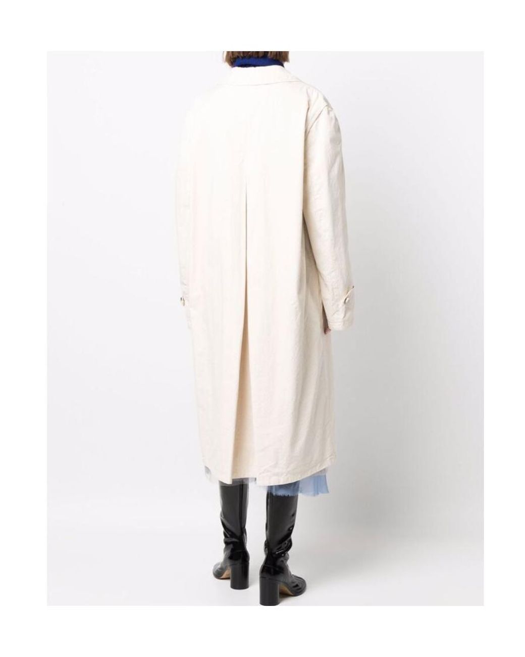 Maison Margiela Natural Buttoned Trench Coat