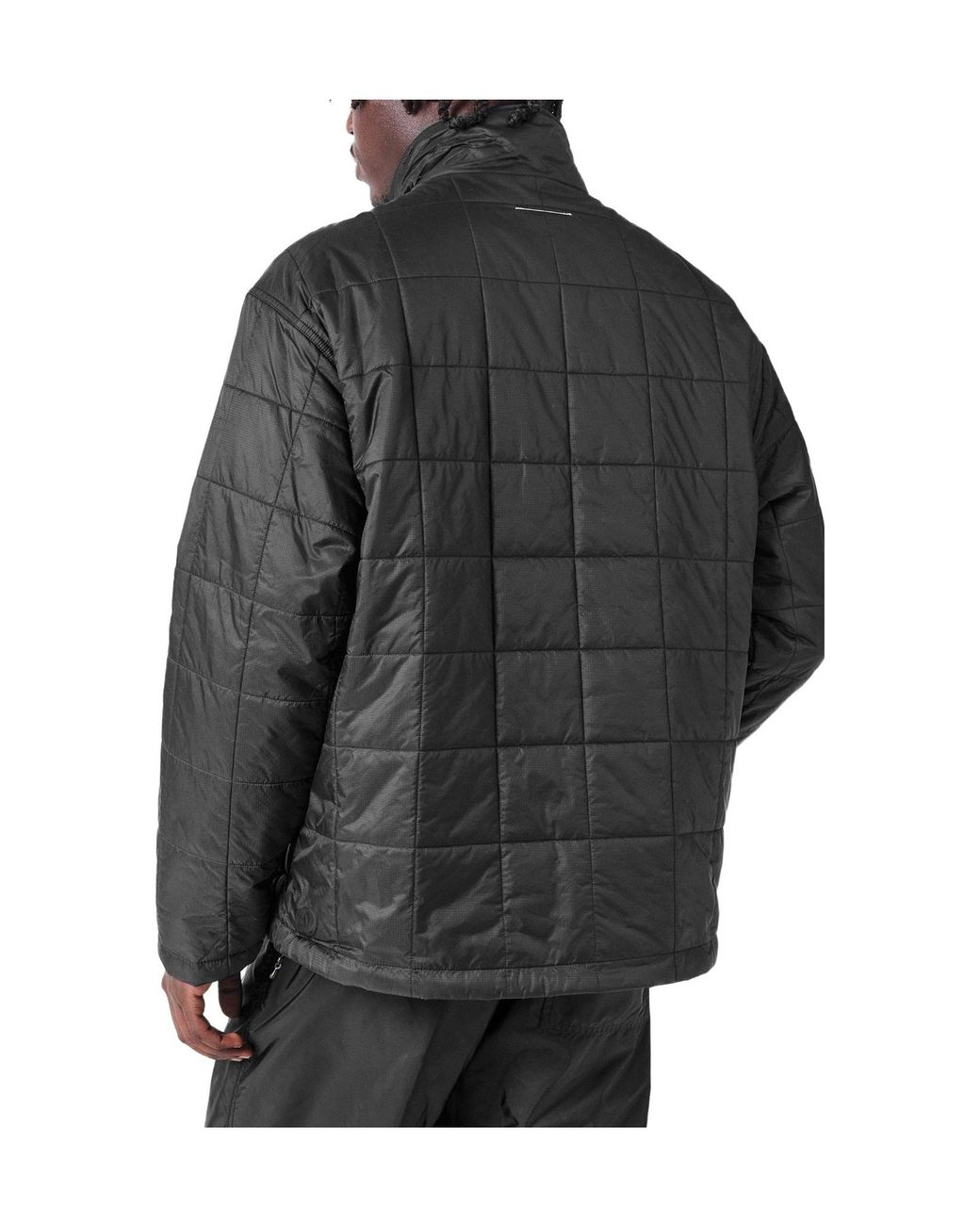 MM6 by Maison Margiela Gray Reversible Insulated Long Sleeve Quilted Jacket for men
