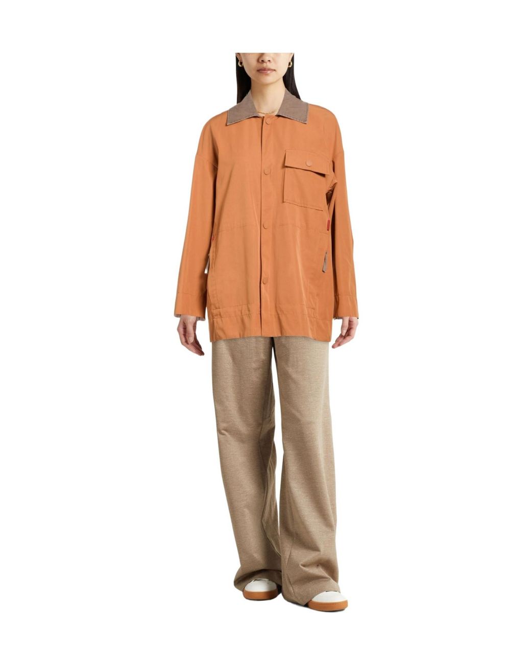 MAX&Co. Orange Solid Color Jackets