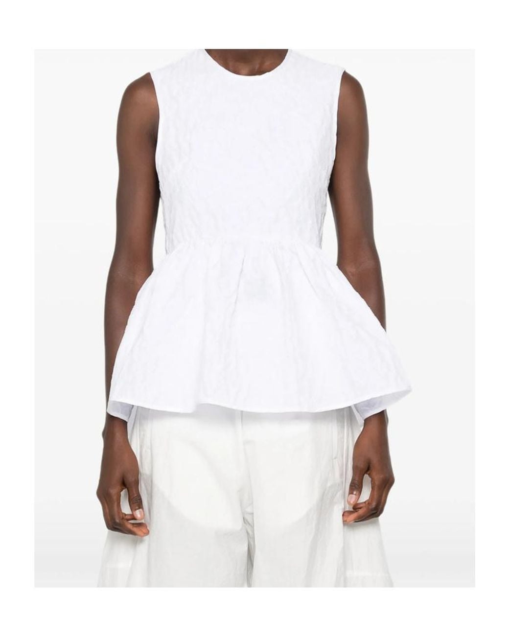 CECILIE BAHNSEN White Spaghetti Strap Suspenders