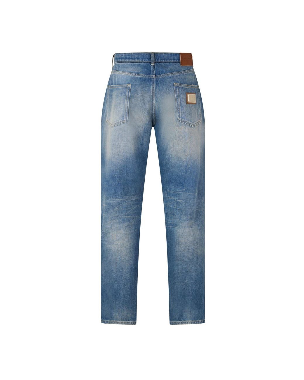 Dolce & Gabbana Blue Straight Jeans for men