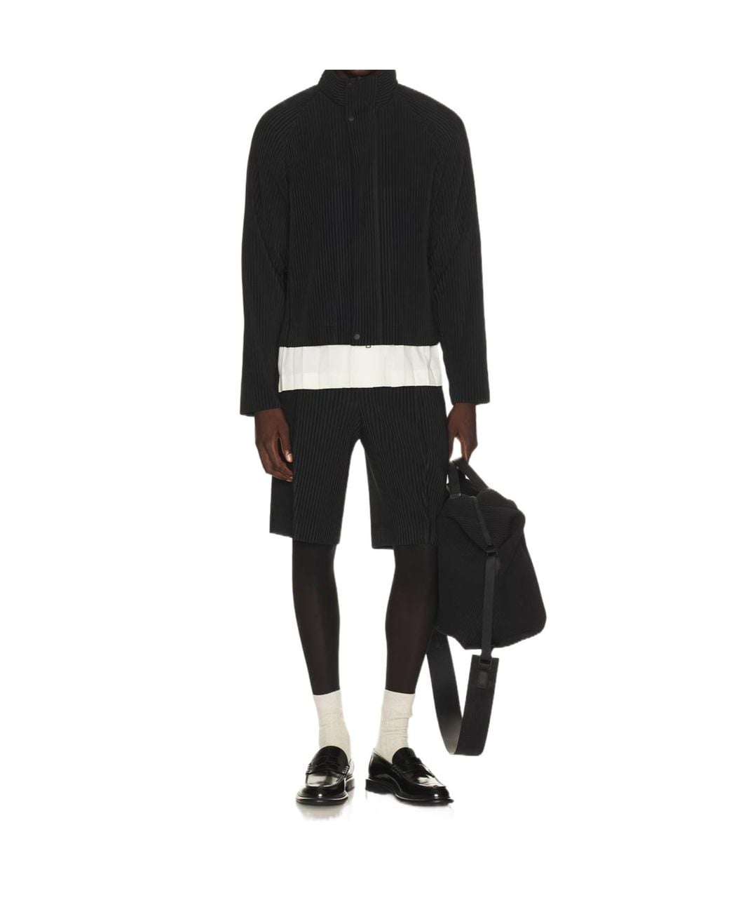 Homme Plissé Issey Miyake Black Homme Plissé Issey Miyake Tailored Pleats Jacket for men
