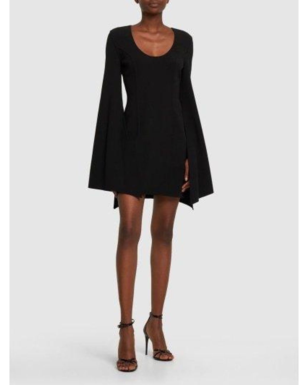 Michael Kors Black Long-Sleeved Mini Dress