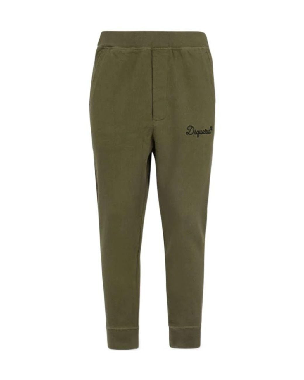 DSquared² Green Logo Embroidered Joggers for men